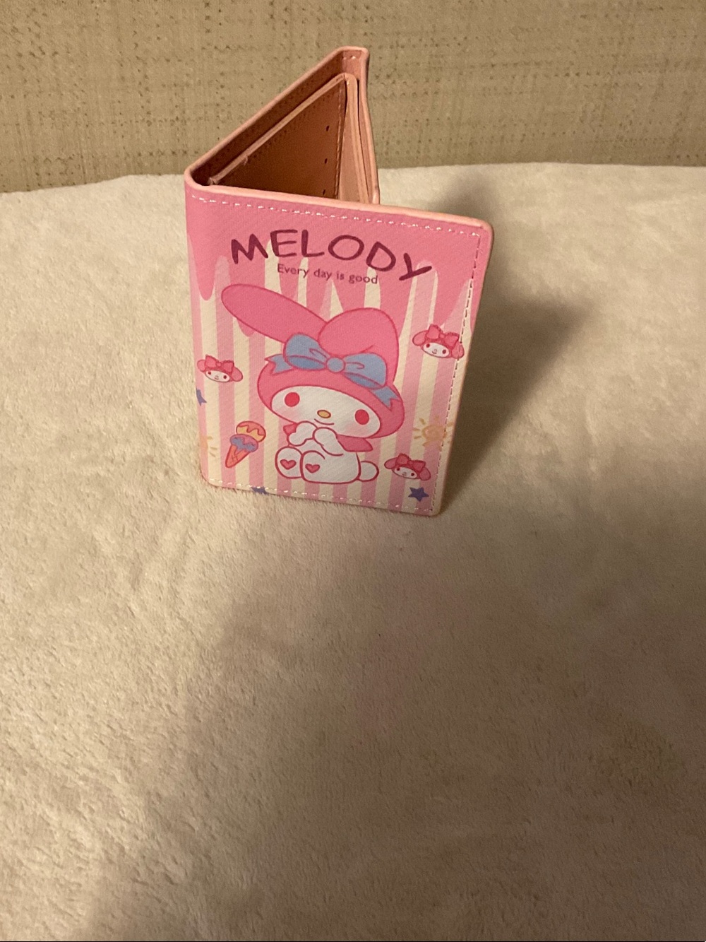 My Melody Pink Kids Card Wallet by Sanrio - Cute Bunny Design